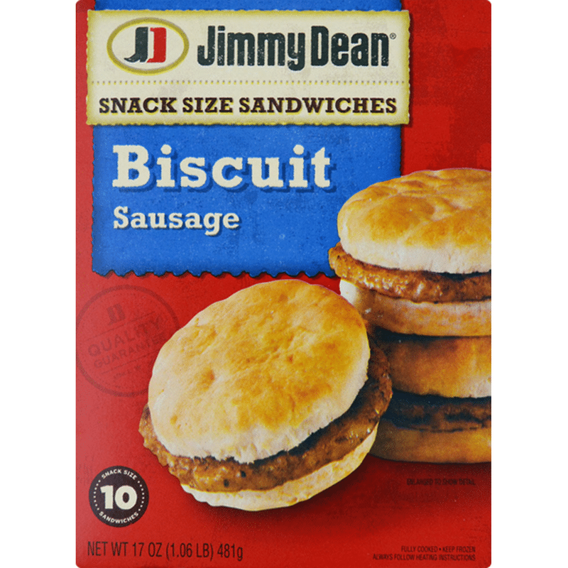 Jimmy Dean Snack Size Biscuit Sausage Sandwiches (10 ct) from Stater Bros. Instacart