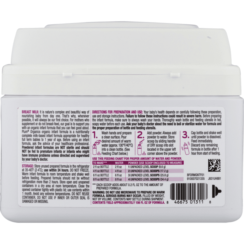 plum organics formula