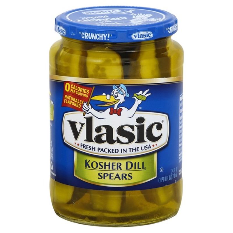 Vlasic Kosher Dill Spears Pickles (24 fl oz) from Western ...