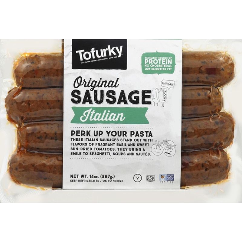 Tofurky Italian Sausage with SunDried Tomatoes and Basil (14 oz) from