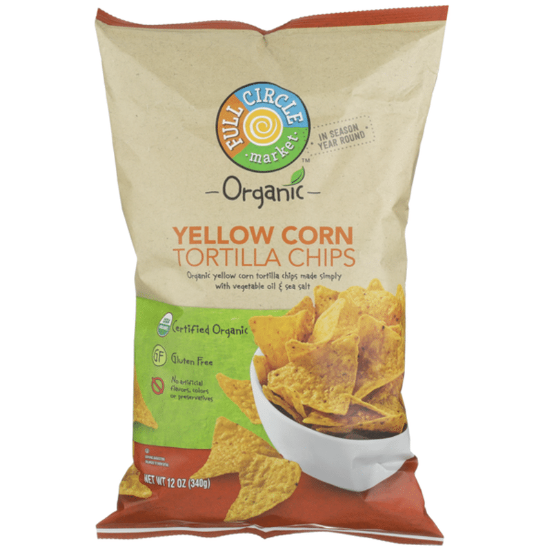 Full Circle Market Yellow Corn Tortilla Chips (12 oz) - Instacart