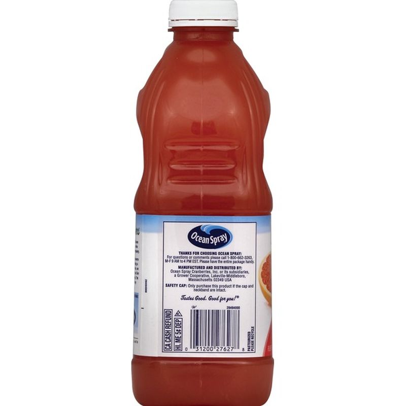 Ocean Spray Ruby Red Original Grapefruit Juice Drink (64 fl oz) Instacart