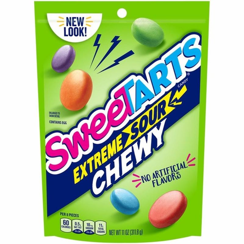 Sweet Tarts Candy, Extreme Sour, Chewy (11 oz) - Instacart