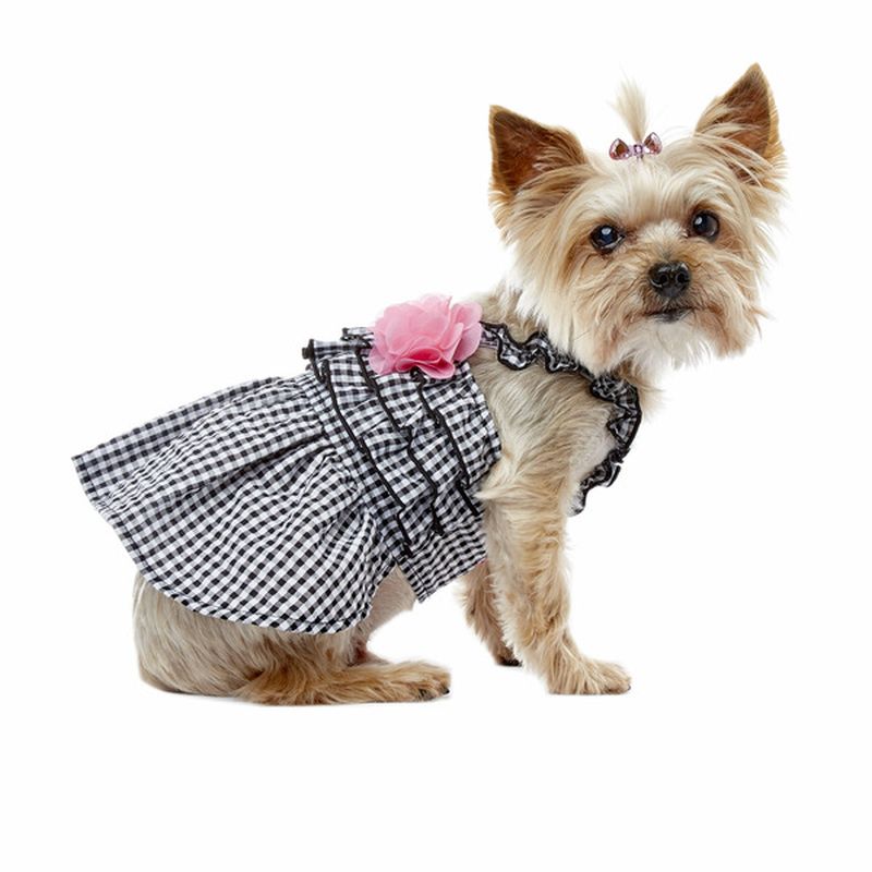 Ssh Large Black Gingham Refletive Bodice Dress