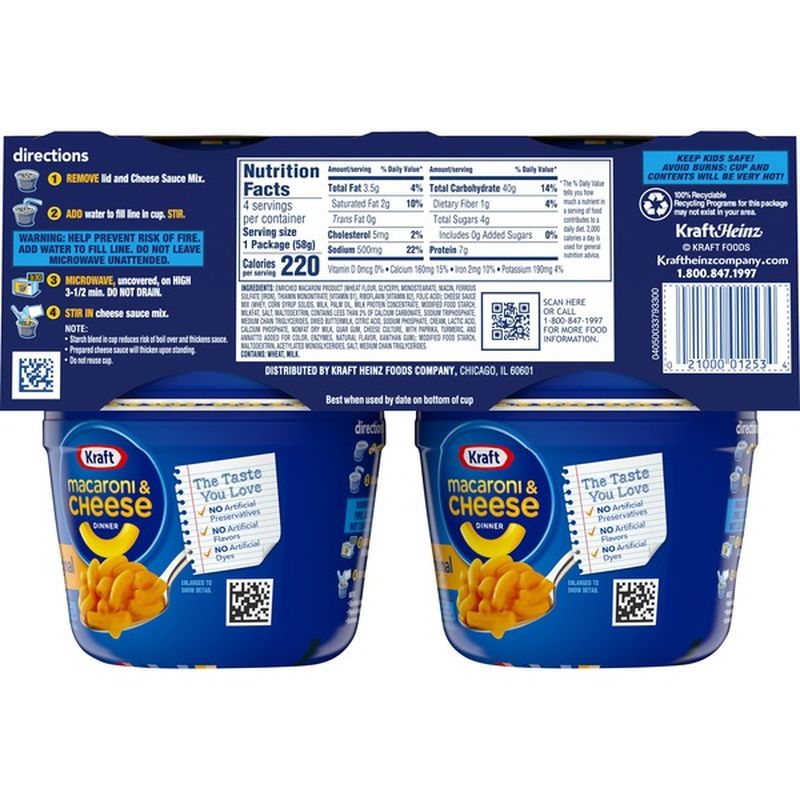 how long after best by date for kraft mac abd cheese single serve