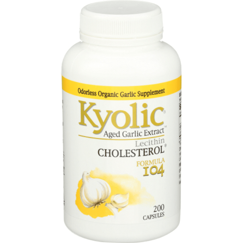 Kyolic Aged Garlic Extract, Formula 104, Capsules (200 each) Instacart
