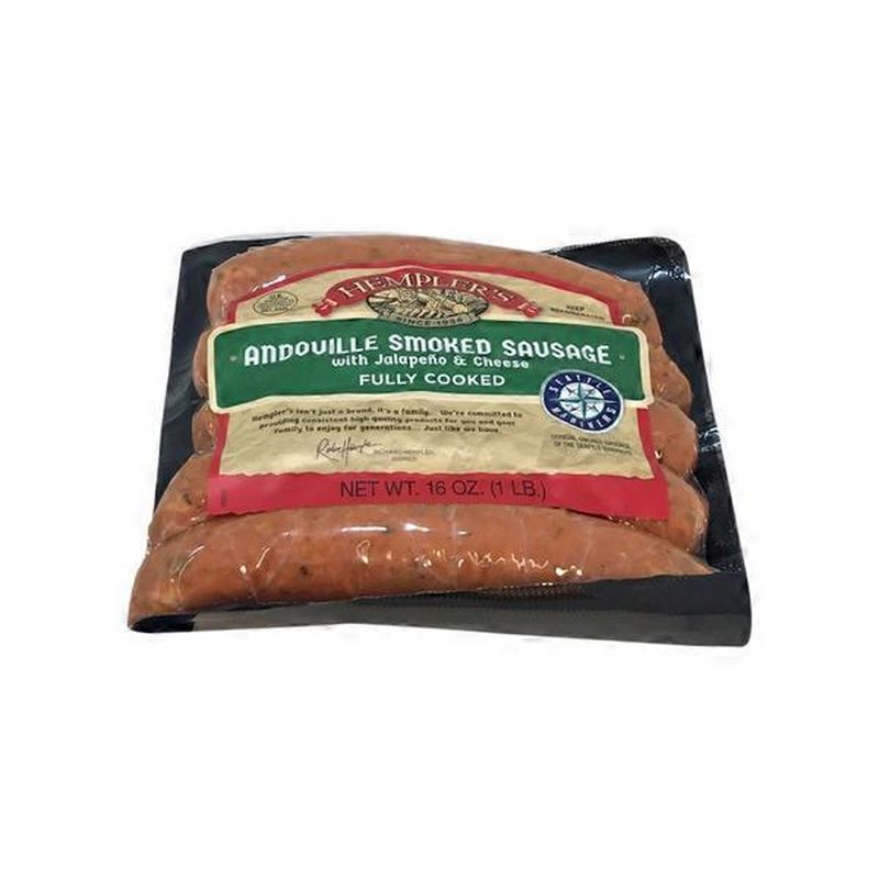 Hempler's Andouille Smoked Sausage With Jalapeno (1 lb) Instacart