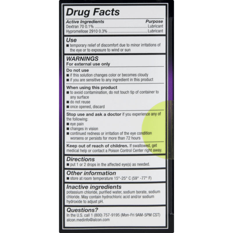 GenTeal Lubricant Eye Drops, Preservative Free, Liquid (0.9 ml) Instacart