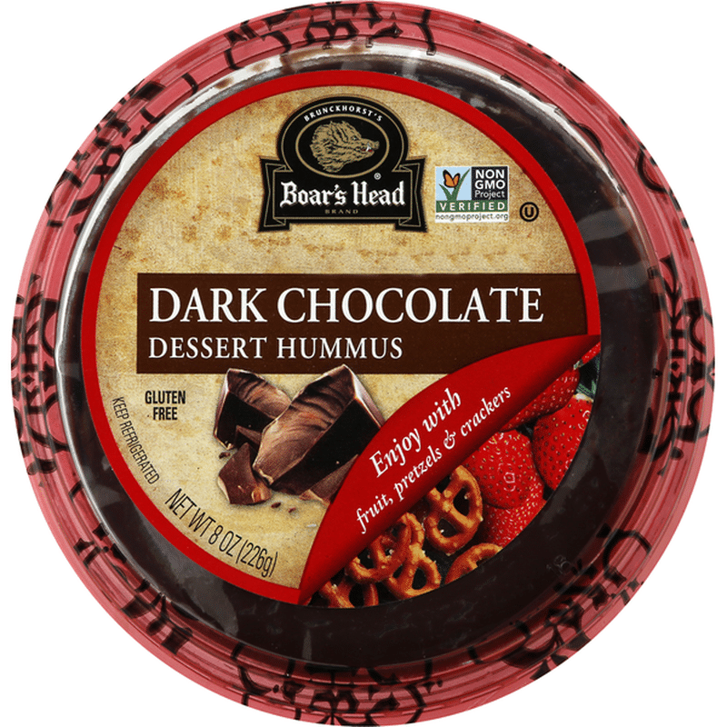 Boar's Head Dessert Hummus, Gluten Free, Dark Chocolate (8 oz) Instacart