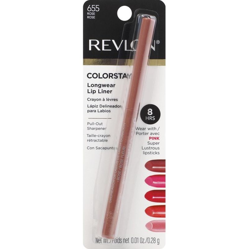 Revlon Lip Liner, Longwear, Rose 655 (0.01 oz) Instacart