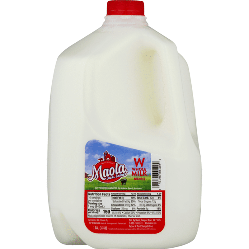 Maola Whole Milk 1 Gal Instacart