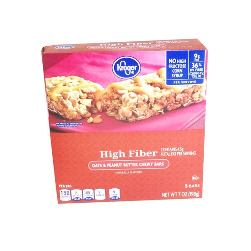 Kroger High Fiber Chewy Bars (5 ct) from Kroger Instacart
