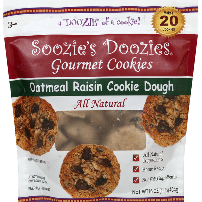 Soozies Doozies Cookie Dough, Oatmeal Raisin (20 each) - Instacart