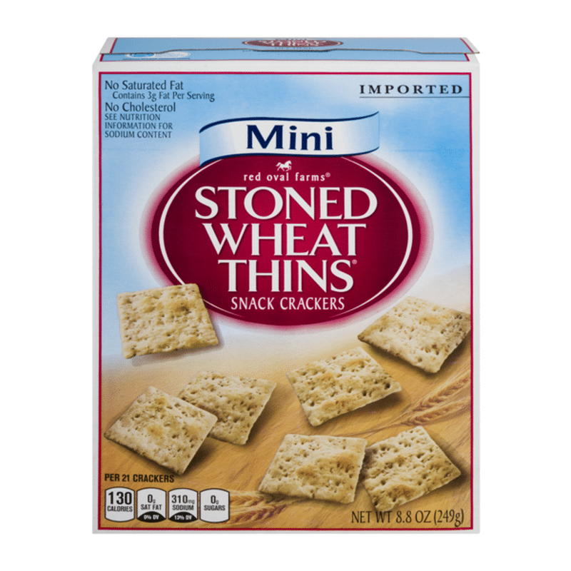 Red Oval Farms Stoned Wheat Thins Snack Crackers Mini (8.8 oz) from