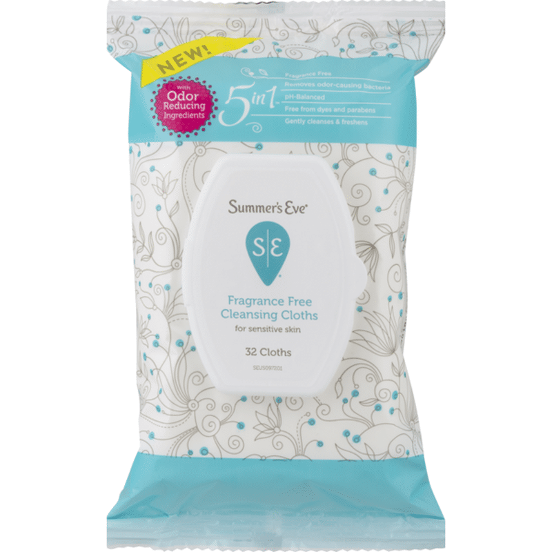 Summers Eve Fragrance Free Cleansing Cloths For Sensitive Skin 32 Ct Instacart 3216