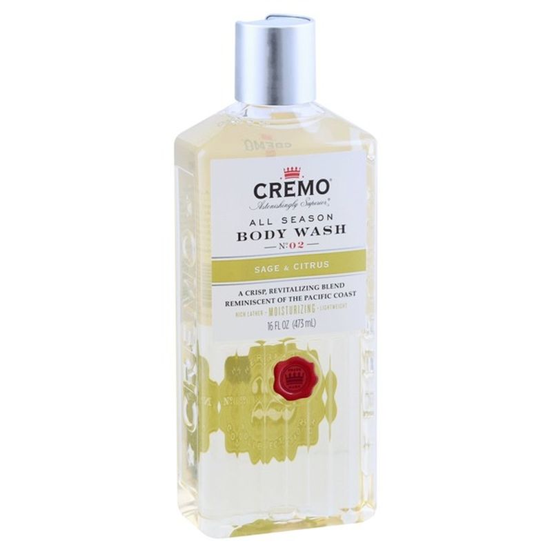 Cremo Body Wash, All Season, Sage & Citrus, No. 02 (16 fl oz) Instacart