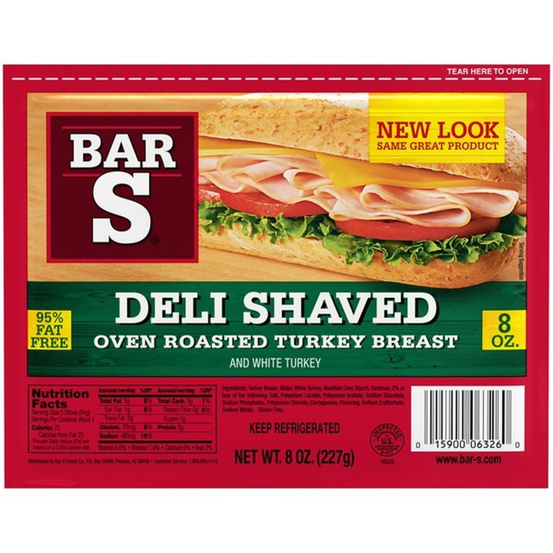 Bar S Deli Shaved Oven Roasted Turkey Breast (8 oz) from Food4Less