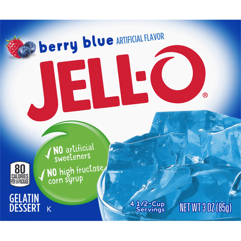 JellO Berry Blue Gelatin Mix (3 oz) from ShopRite Instacart