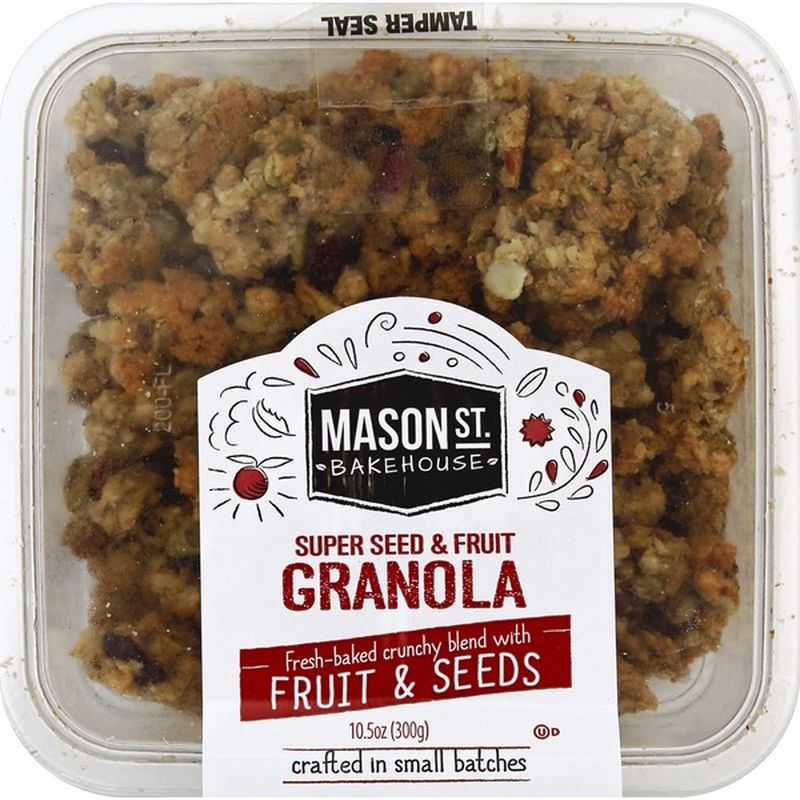 Mason St. Bakehouse Granola, Super Seed & Fruit (10.5 oz) Instacart