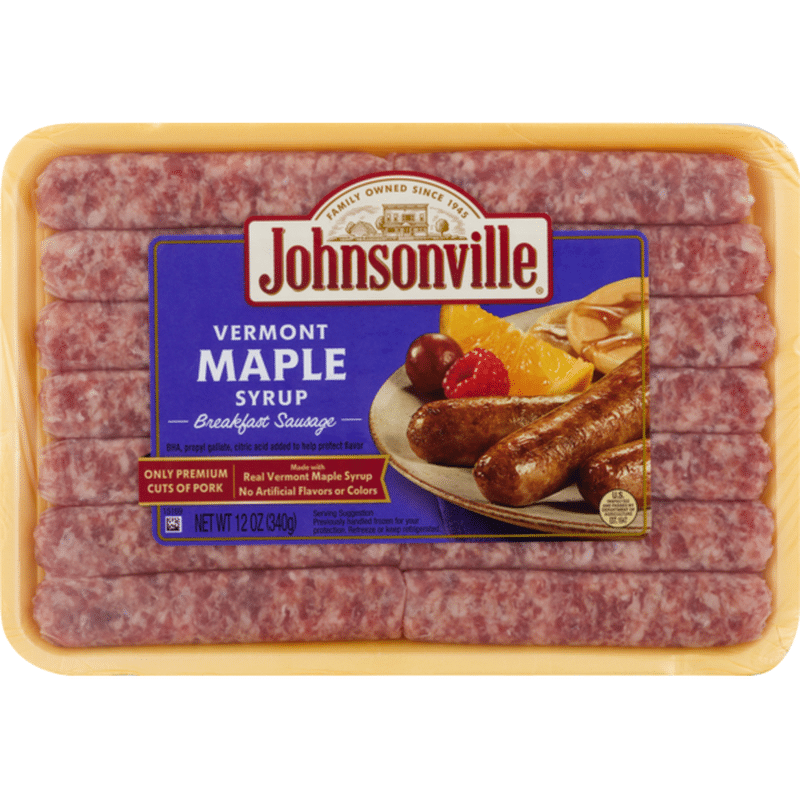 Johnsonville Vermont Maple Syrup Breakfast Sausage (12 Oz) - Instacart