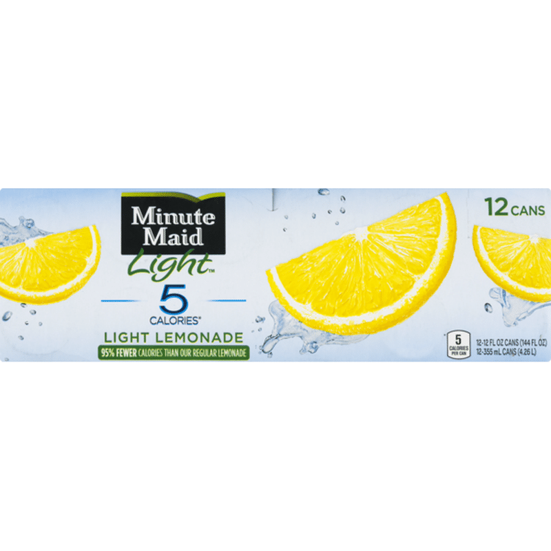 Minute Maid Light Lemonade Fridge Pack 12 Fl Oz Instacart