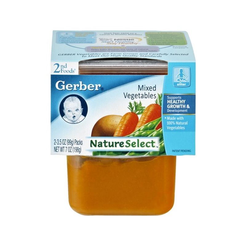 Gerber Mixed Vegetables 2nd Food (3.5 oz) Instacart