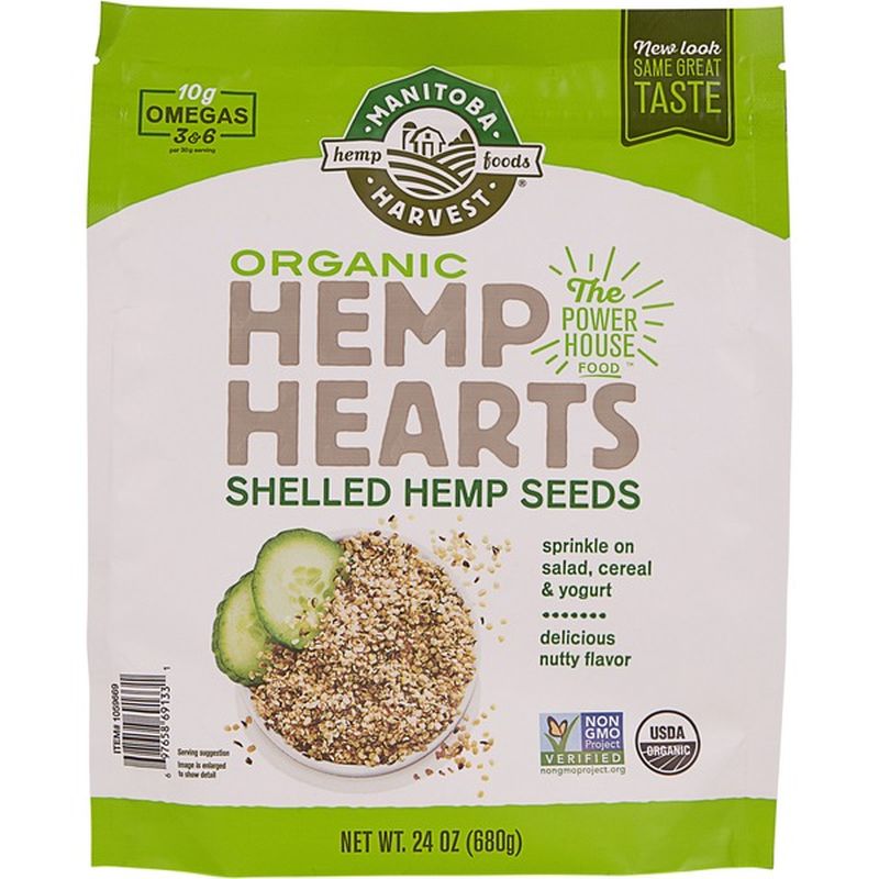 Manitoba Harvest Organic Hemp Hearts, 24 oz