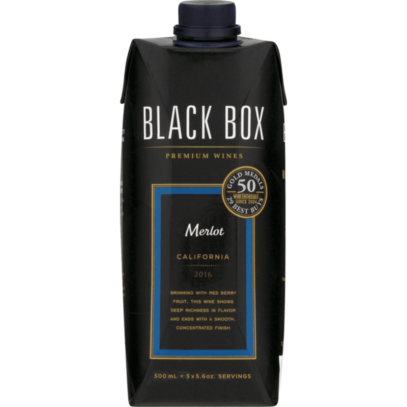 Black Box Wines Merlot Red Wine Go Pack (500 ml) Instacart