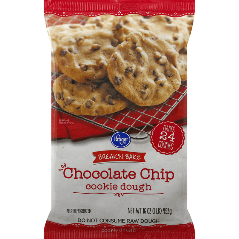 Kroger Cookie Dough, Chocolate Chip (16 oz) Instacart