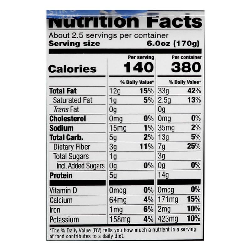 kite hill yogurt nutrition label