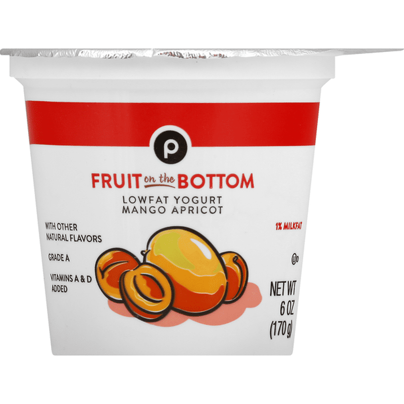 Publix Yogurt, Lowfat, Fruit on the Bottom, Mango Apricot (6 oz