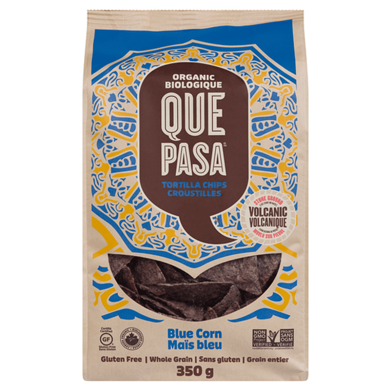 Que Pasa Blue Corn Tortilla Chips (350 g) from Shoppers Drug Mart