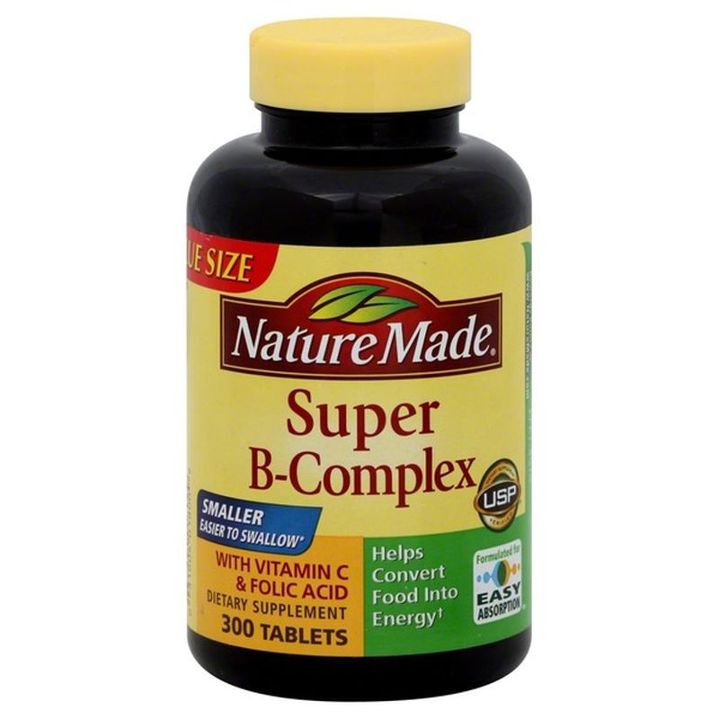 Nature Made Super B-Complex, Tablets (300 Ct) - Instacart