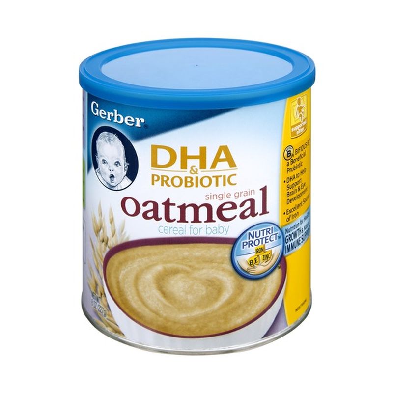 gerber dha probiotic oatmeal