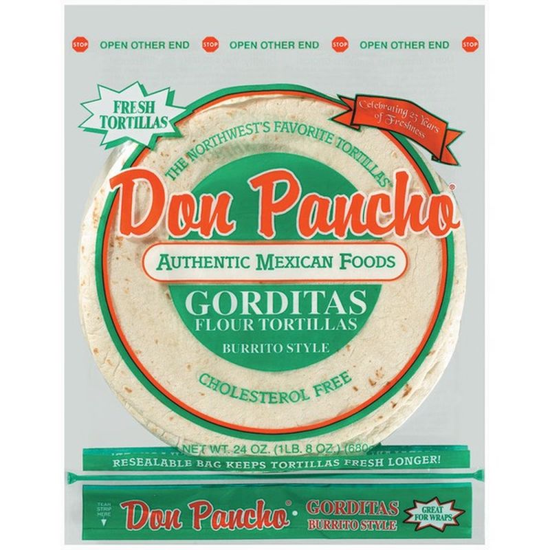 Don Pancho Gorditas Burrito Style Flour Tortillas (24 oz) Instacart