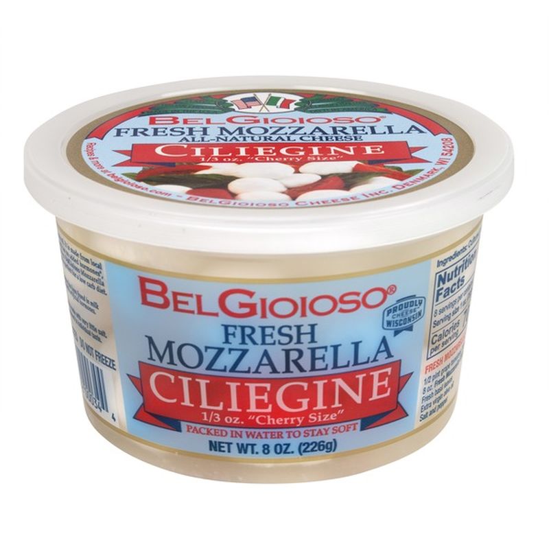 BelGioioso Fresh Mozzarella Cheese, Ciliegine, Cup (7 oz) Instacart
