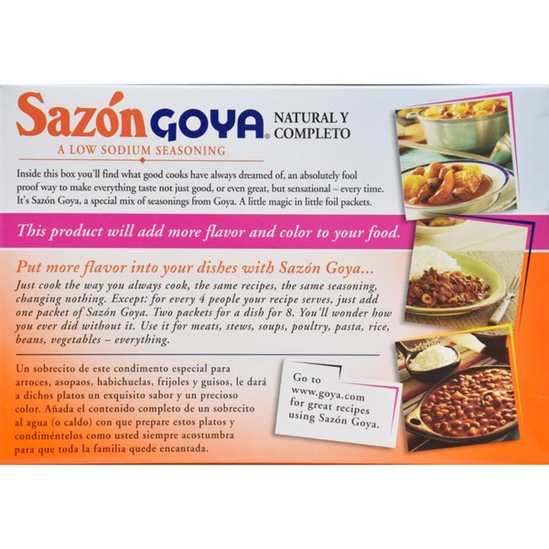 Goya Sazón Seasoning Natural And Complete No Salt Added 3 52 Oz