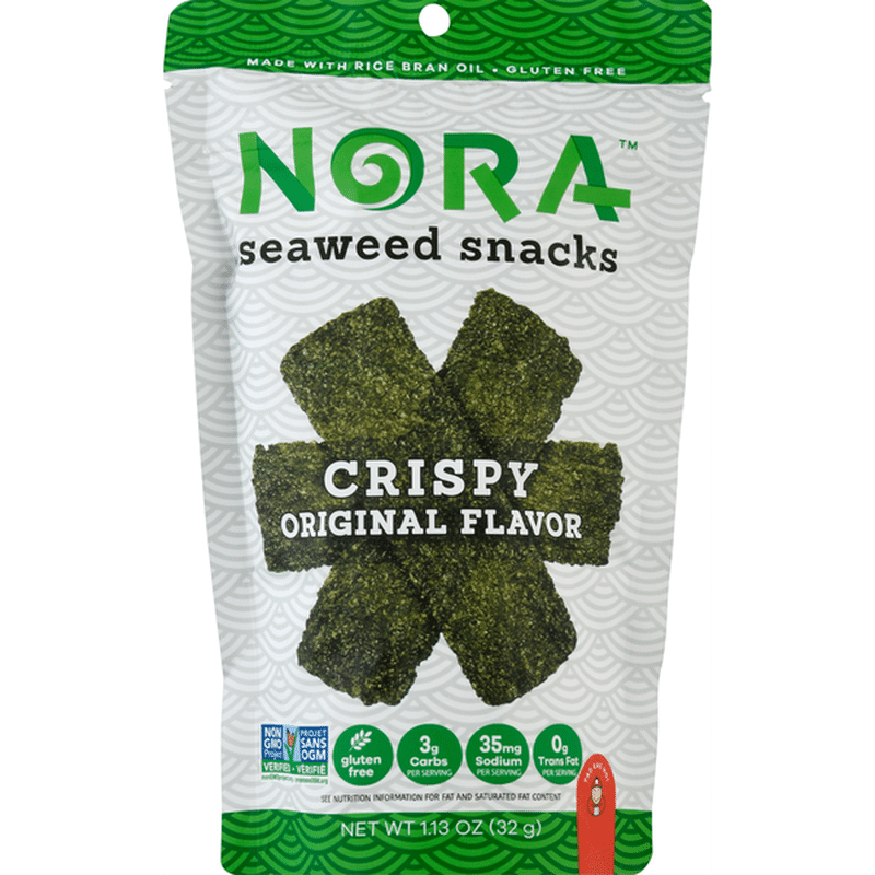 Nora Seaweed Snacks, Original Flavor, Crispy (1.13 oz) Instacart