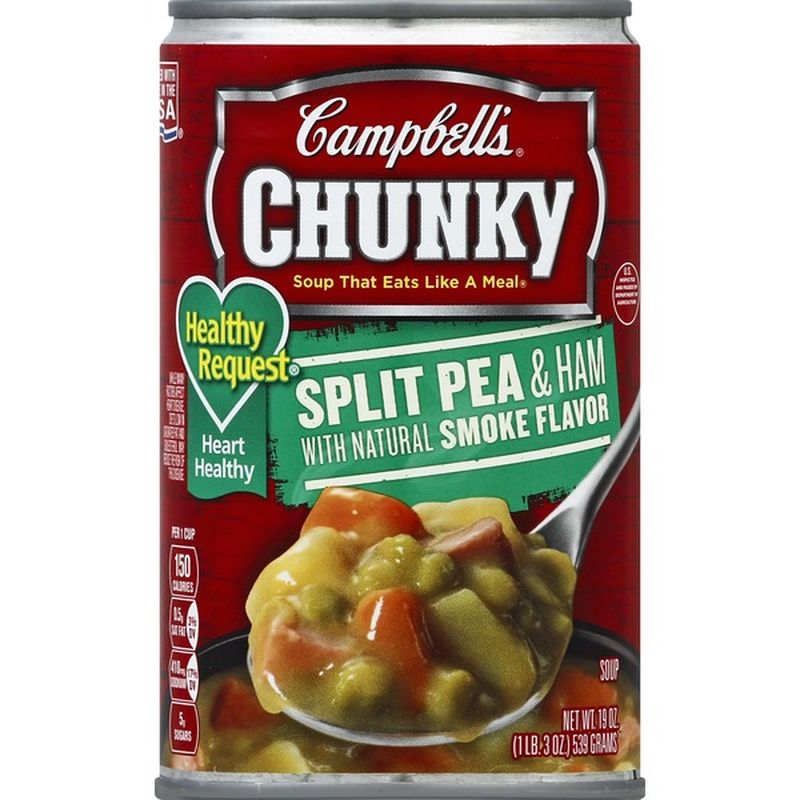 Campbell's® Split Pea & Ham with Natural Smoke Flavor Soup (19 oz) from