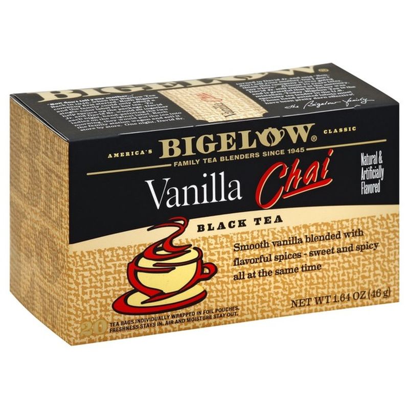 Bigelow Vanilla Chai Black Tea (20 ct) from Ideal Food Basket - Instacart