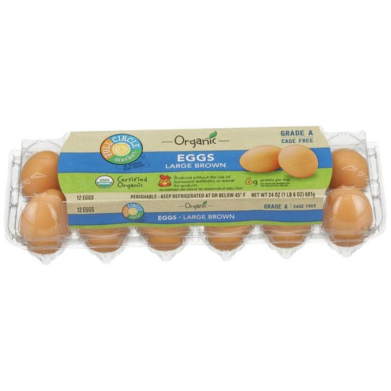 Full Circle Organic Brown Eggs (24 oz) from Stater Bros. Instacart