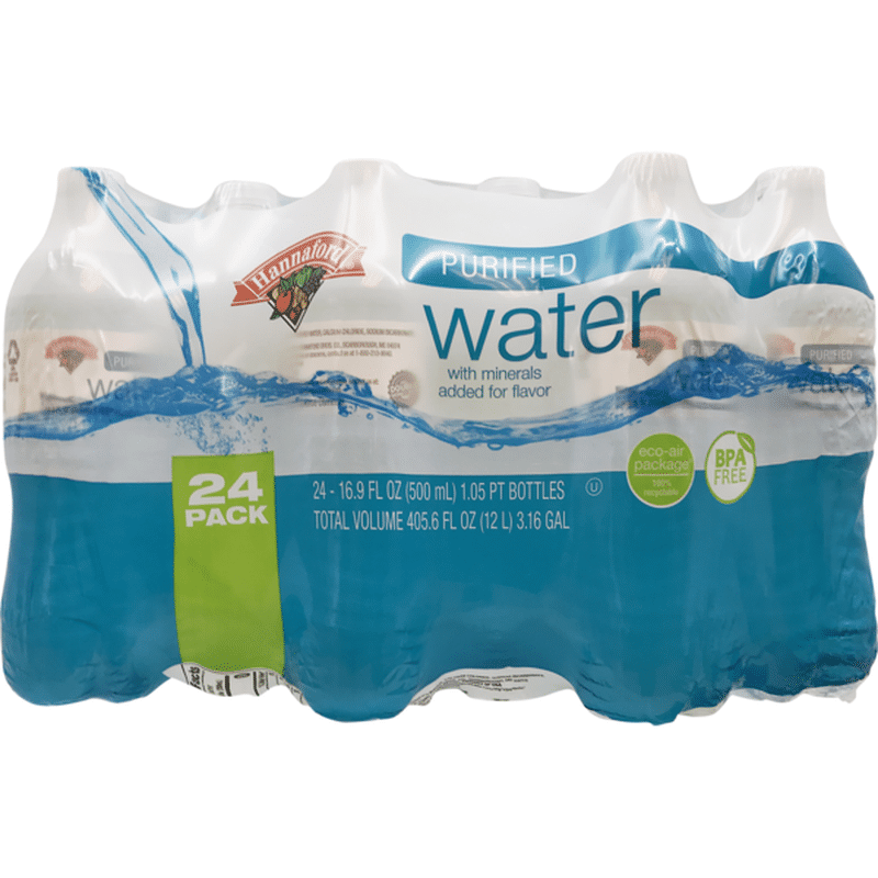 Hannaford Purified Drinking Water (16.9 fl oz) Instacart
