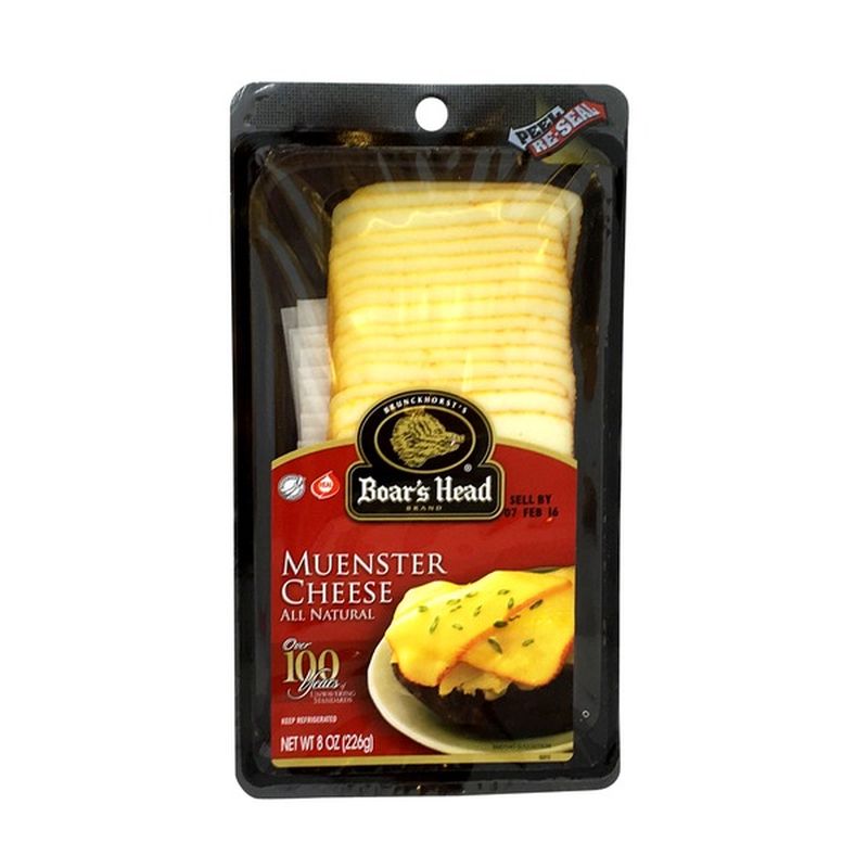 Boar's Head Slicing Muenster Cheese (per lb) - Instacart