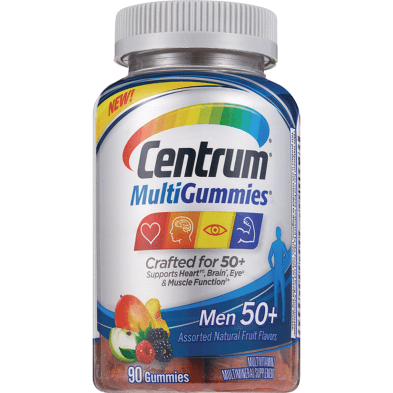 Centrum Men 50+ MultiGummies Multivitamin/Multimineral Supplement
