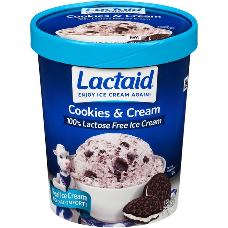 Lactaid Cookies & Cream Ice Cream (32 oz) Instacart