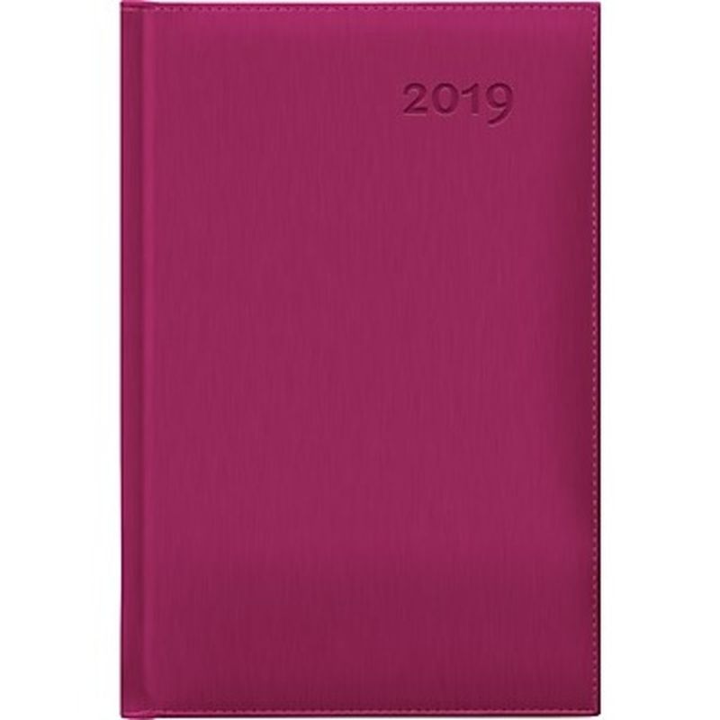 W. Maxwell 6-1/4" x 9-1/2" Pink Crono Weekly 2019 Planner