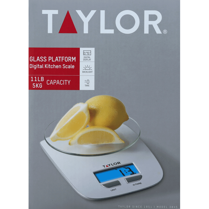 Taylor Kitchen Scale Digital Glass Platform 1 Each Instacart