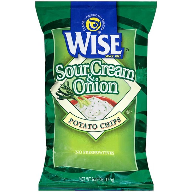 Wise Sour Cream & Onion Potato Chips (6.25 oz) Instacart