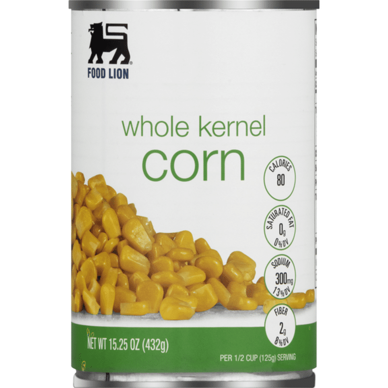 Food Lion Corn, Whole Kernel, Can (15.25 oz) from Food Lion Instacart