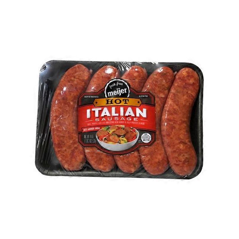 Meijer Hot Italian Sausage (19 oz) Instacart